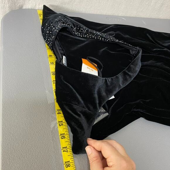 Vintage Dave Johnny Womens Velvet Maxi Dress Size 9/10 Whimsigoth Beaded Formal - Picture 10 of 12